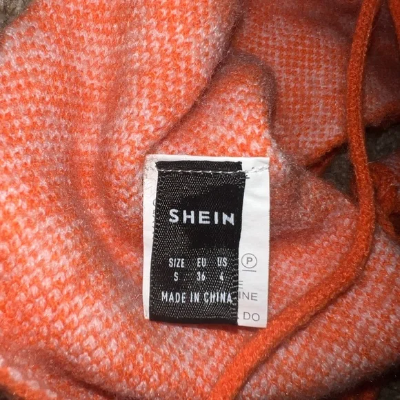 SHEIN, orange, knitted, size small - Picture 3 of 3